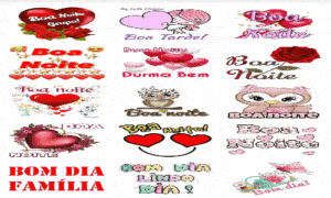 figurinhas, bom dia, boa noite