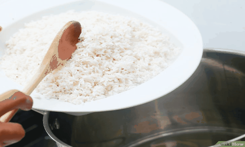 washing rice, rice, cooking